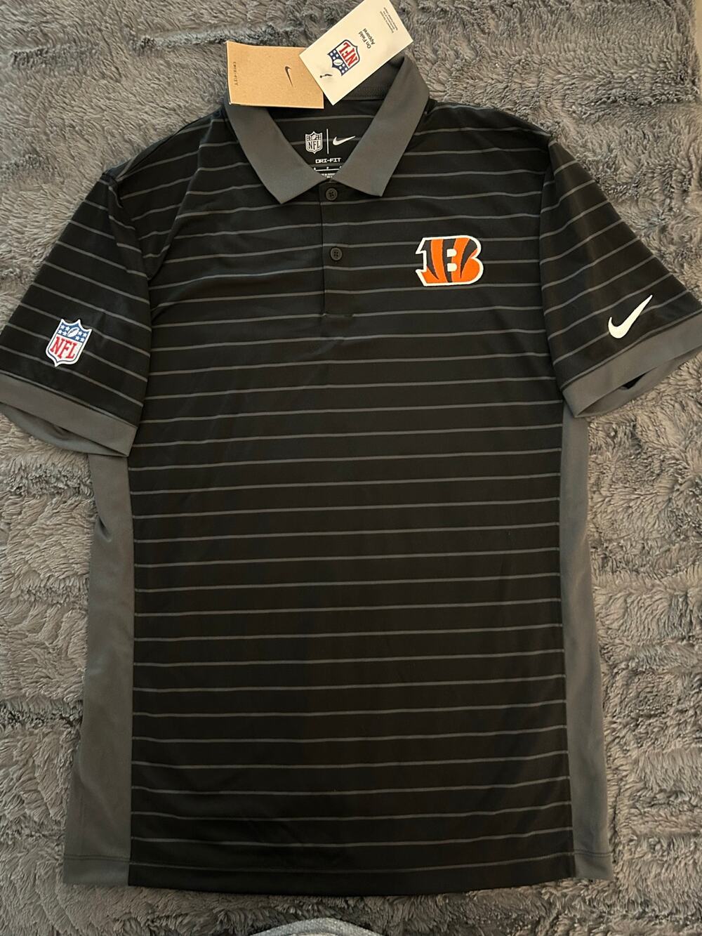 Cincinnati Bengals Nike Small Black Polo Shirt (NWT)